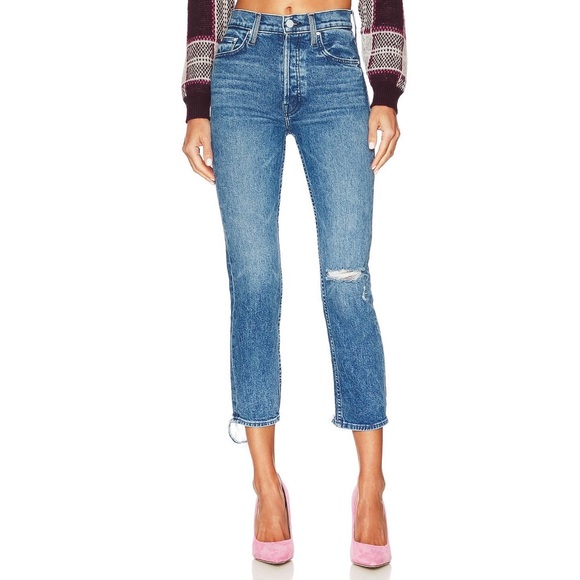 Mother The Tomcat High Rise Straight Leg Jeans in Completely Over - Picture 1 of 12